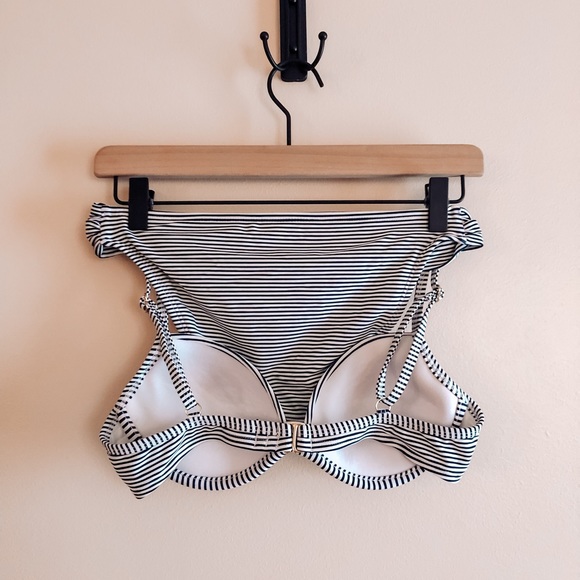 Xhilaration Navy Striped Push Up Bikini - Picture 8 of 12